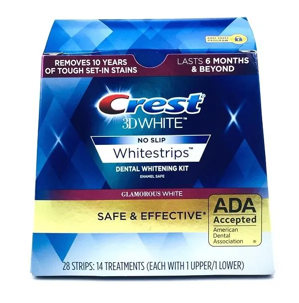 CREST 3D Glamorous White No Slip Whitestrips Whitening Kit Lazada PH