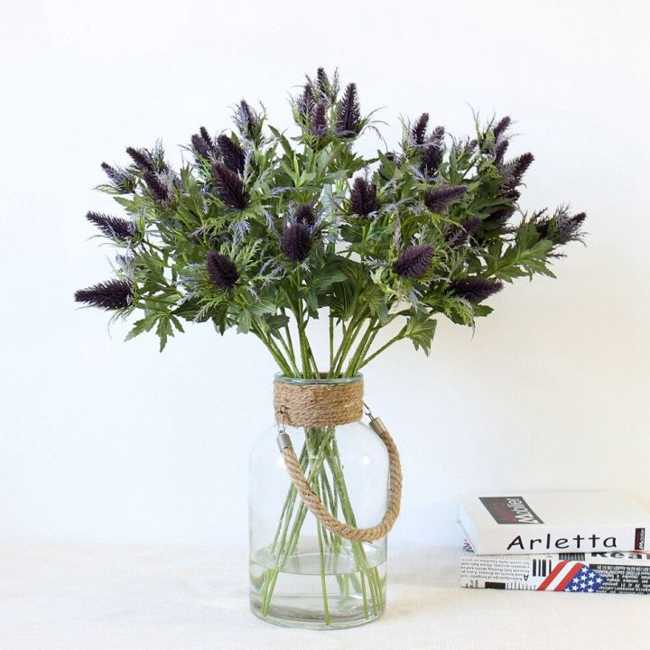 artificial-flower-blue-purple-eryngo-having-prickly-celery-plant-handle-plastic-flower-creative-art-flower-home-decoration