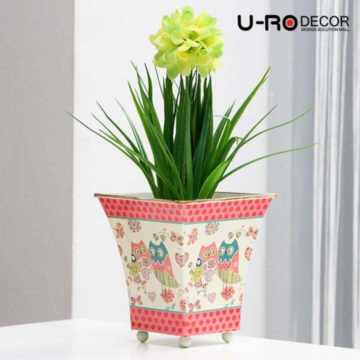 u-ro-decor-รุ่น-nokhook-s-กระถางดอกไม้-สีแดง