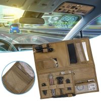 ❣☄ Car Sun Visor Organizer Auto Interior Pocket Organizer with Multi-Pocket Net Car Shade Panel Cover Visor Storage Pouch Holder