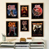 NewRetro Heavy Metal Band Rock Ozzy Osbourne Band โปสเตอร์ภาพวาดผ้าใบ Wall Art ภาพพิมพ์บทคัดย่อครอบครัวห้องนอน Decor Liyanhong2