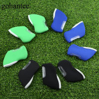 Neoprene Golf Irons Headcover Iron Putter Head Covers Window Golf Club Head Cover Golf Accessories Blackbluegreen