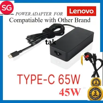 20V 3.25A 65W USB Type-C AC Laptop Power Adapter Charger For Lenovo  Thinkpad X1 Carbon Yoga X270 X280 T580 P51 P52s E480 E470 S2