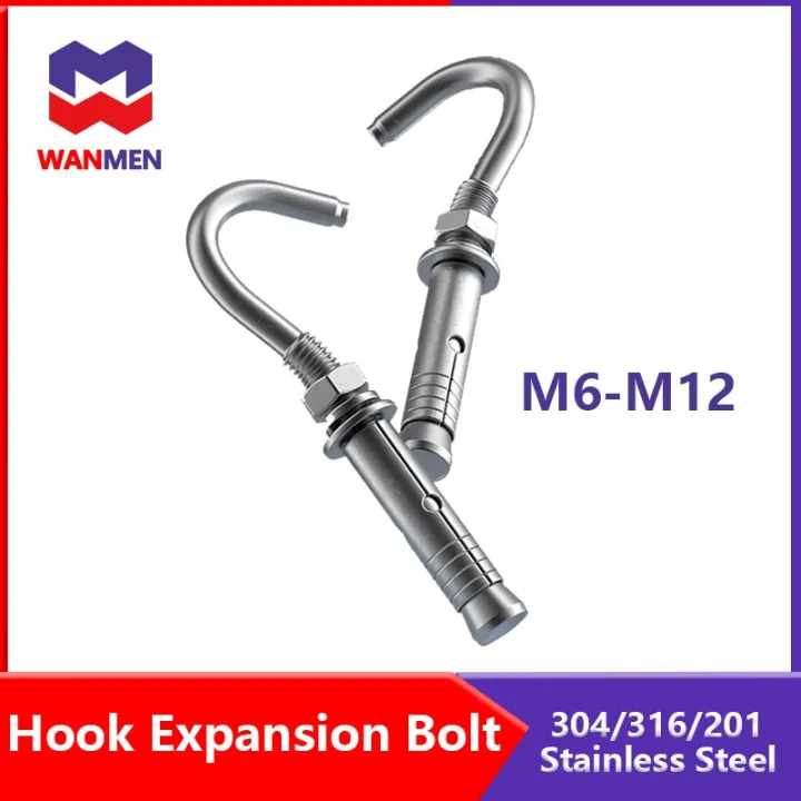 Sleeve Anchor Expanding Hook Expansion Bolt M6 M8 M10 M12 Open Cup Hook