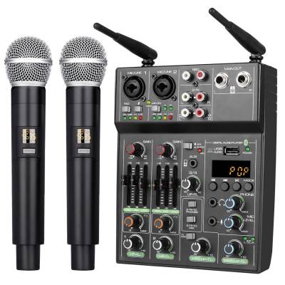 MIXER microphone TADA รุ่น MX230  มิกเซอร์+ไมค์ลอยคู่