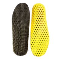 Insoles Health Orthopedic Pad พื้นรองเท้าสีเหลืองพร้อมสีดำด้านบนสำหรับรองเท้า Healthy Lifestyle