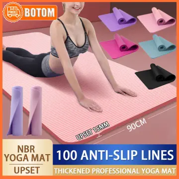 NBR Yoga Mat 10mm/15mm Anti Slip Exercise Mat For Women Healthy