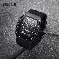 BAOGELA New Arrival Style Pirate Skull Quartz Men Watches Military Silicone nd Mens Sports Watch Waterproof Relogio Masculino