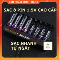 Bộ sạc pin tiểu 8 pin 1.5V, pin sạc AA AAA BESTON 1.5V chính hãng pin thumbnail