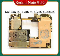 ปลดล็อกเมนบอร์ดดั้งเดิมสำหรับ Xiaomi Redmi Note 9 Hongmi 10X 5G แผงวงจรลอจิกบอร์ดเต็มชิปเมนบอร์ดทำงานได้ดี