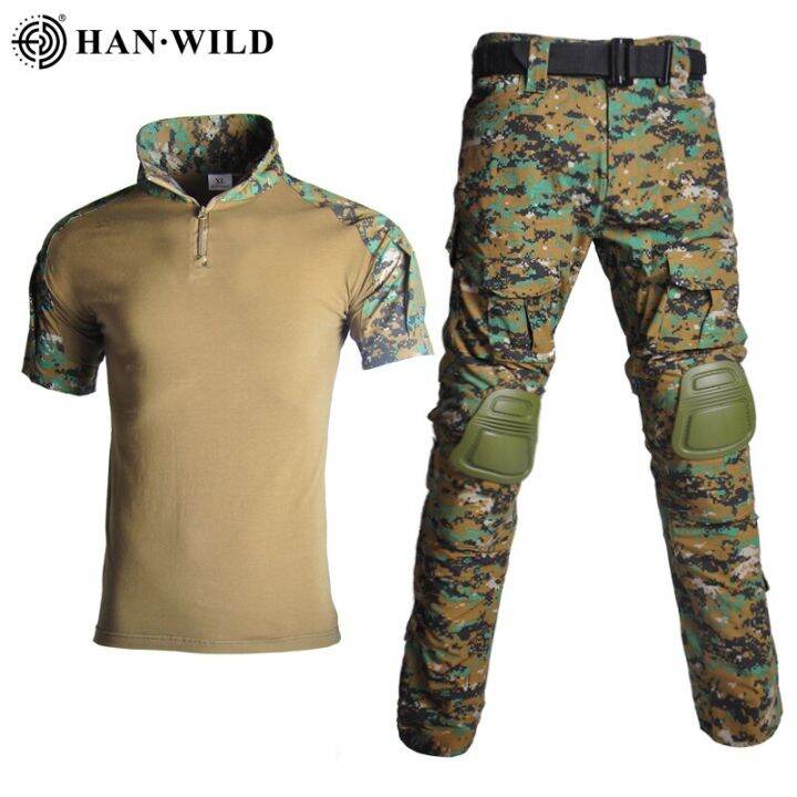Military Uniform Clothes Suit Tactical Camouflage Men US Army Clothes