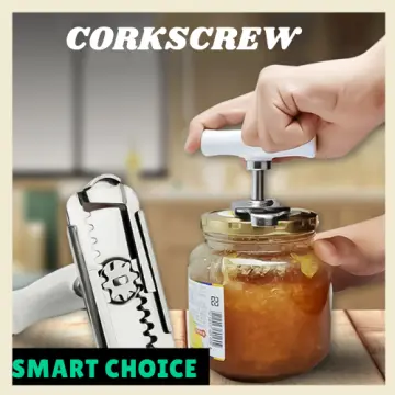 Lid Jar Opener Screw Cap Bottle Can Manual Nonslip Twist Launcher Kitchen  Gadget