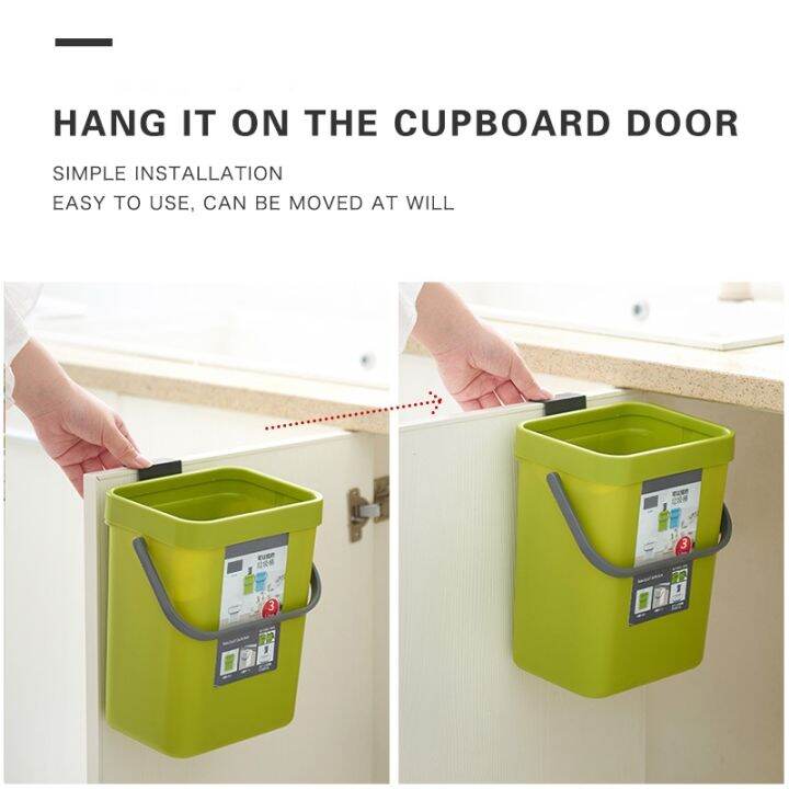 hot-dt-hanging-trash-can-wall-mounted-waste-bin-room-door-garbage-car-storage