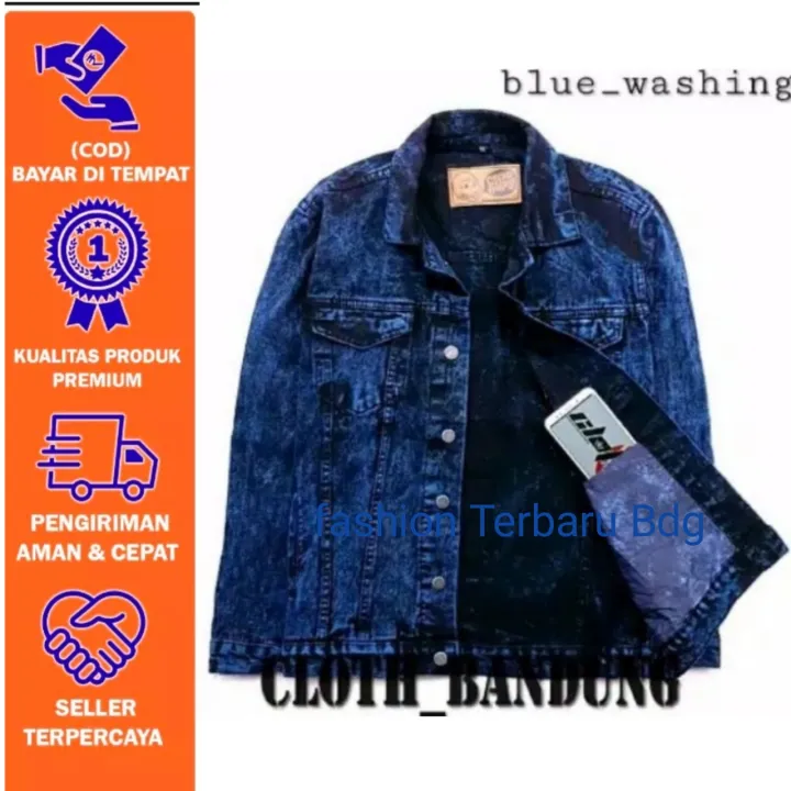 jaket snow blue