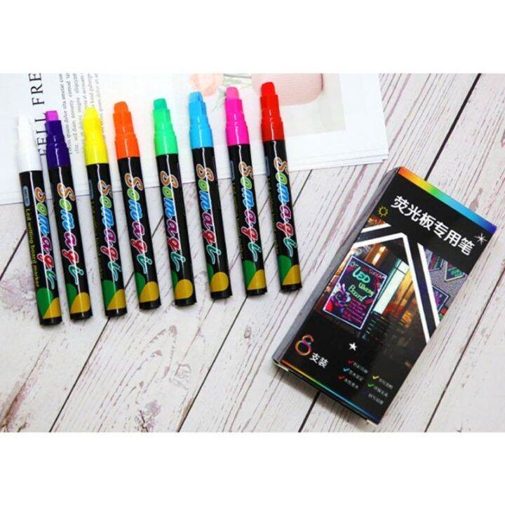 8-colors-highlighter-fluorescent-liquid-chalk-marker-neon-pen-for-led-writing-board-blackboard-glass-painting-graffiti-office-su