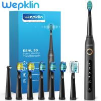 HOKDS Wepklin ESNL 30 Sonic Electric Toothbrush Set Usb Charge Toothbrushes For Adult Kids With Tooth Brush Replacement Heads 5 Mode