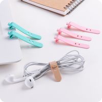 Dudukan Earphone kabel silikon 20/16/12/8/5/4 buah klip penata kabel manajemen kabel