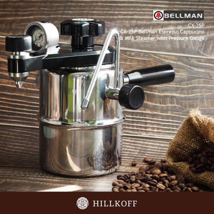 HILLKOFF Bellman Espresso Cappucino & Milk Steamer with Pressure