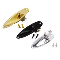 Soket รถรับแจ็ค Pelat Gitar Listrik Pelat Jack เอาท์พุต6.35มม. วงรี Untuk Aksesori Gaya Fender Strat Dengan Alat Perbaikan Sokrup