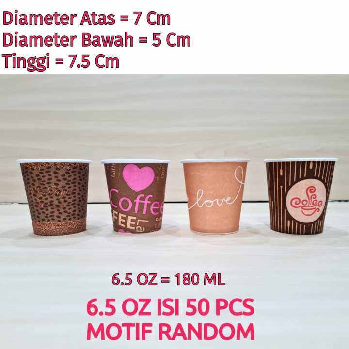 Gelas Kopi Paper Cup 6.5 Oz COLOUR PT Isi 50 Pcs | Lazada Indonesia