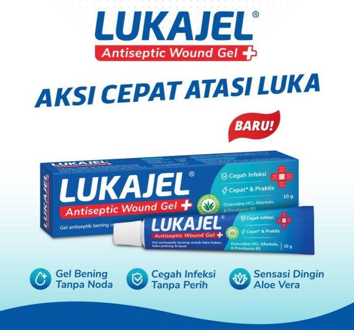 Obat Luar LUKAJEL Untuk luka bakar, luka potong, dan lecet Original Lazada Indonesia