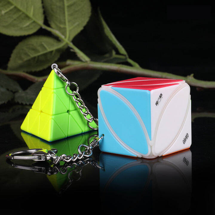 creative-key-chain-mini-3-3-small-vivid-color-magic-cube-children-educational-toy-ลูกบิด-รูบิคผึกสมอง-ทรงลูกบาศก์-ฝึกสมอง-เพิ่มไอคิว-ลื่น-ทน-รูบิค-พวงกุญแจรูบิค-รูบิคจิ๋ว