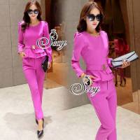 Sevy Blouse With Pants Suit Sets