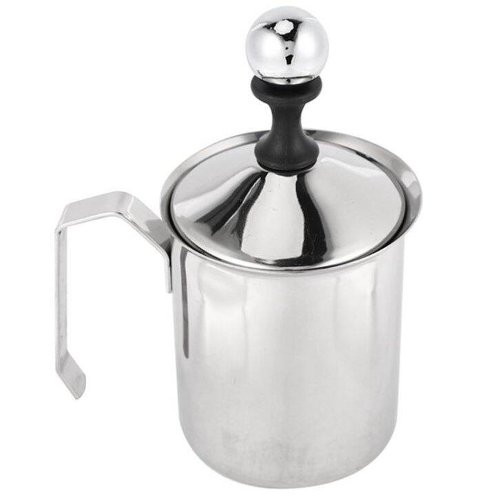 Manual Milk French Press Coffee Maker Stainless Steel Hand Pump Milk ...