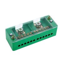 Wire Terminal Block Connector Distribution Module Splitter 2-IN 4/6/8/12-OUT Junction Box สำหรับโครงการอิเล็กทรอนิกส์