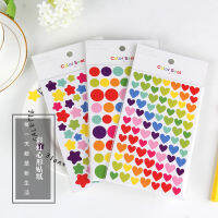 สติ๊กเกอร์ตกแต่งสมุดสร้างสรรค์ขนาดเล็กกระดาษ DIY ประณีตน่ารักอัลบัมสี Stickerpeiya