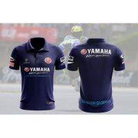 YAMAHA Baju เสื้อแข่ง MotoGP ผู้ชาย,เสื้อเสื้อโปโลวิบากเสื้อแห้งเร็วระบายอากาศฤดูร้อนเสื้อเจอร์ซีย์เสื้อโปโล Baju Kurta Lengan Pendek