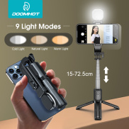 DoomHot Gậy Chụp Ảnh Tự Sướng Mini Giá Đỡ Ba Chân Có Đèn LED Kèm Đèn LED