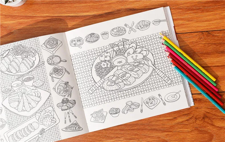 Sách Tô Màu Tô Màu Ăn Ngon Sành Điệu And The Food Người Lớn Giảm Áp Lực Tô  Màu Ẩm Thực Graffiti Vẽ Tranh | Lazada.Vn
