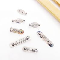 10pcs High Quality 304 Stainless Steel Safety Pin Brooch Base Back Bar Badge Holder Brooch Pins DIY Jewelry Finding