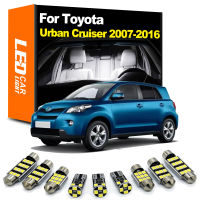 Zoomsee 8Pcs ภายใน LED Light Kit สำหรับ Toyota Urban Cruiser 2007-2012 2013 2014 2015 2016 Canbus รถหลอดไฟโดมอ่าน Trunk