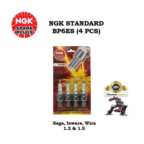 NGK STANDARD OEM SPARK PLUG BP6ES , (4 PCS) PACK (F2) PROTON SAGA ...