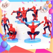 SP10023 Set 7 tượng Spider Man trang trí bánh kem, bánh sinh nhật