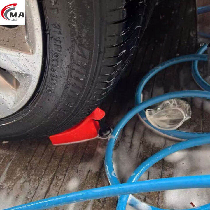 Improved 1/2 PACK RED Hose Slide Tire Wedge Car Wash Tube AntiPinch Tools Car Hose Guides