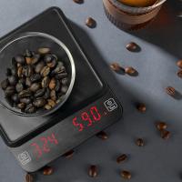 3kg/0.1g Kitchen Scale With Smart Digital Electronic Precision Timer Drip Portable Household coffee Scale  Kitchen Scales Luggage Scales