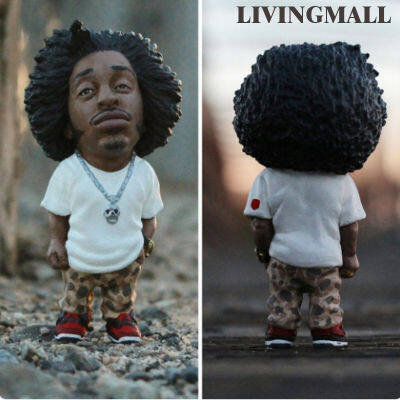 Livingmallใหม่ Tupac หุ่นแรปเปอร์สตาร์ฮิปฮอปผู้ชายเครื่องประดับความคิดสร้างสรรค์รูปปั้นตั้งโต๊ะบ้านห้องนั่งเล่นของตกแต่งสำนักงานตุ๊กตาแร