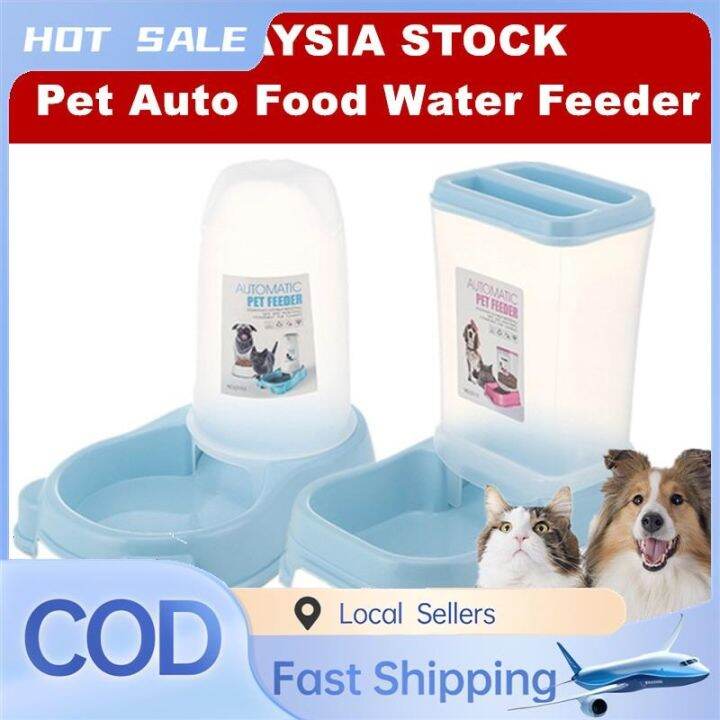 Local delivery 】 Automatic Nontoxic Pet Feeder Dog Cat Water Food