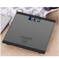 สินค้าใหม่ เครื่องชั่งน้ำหนักคน Electronic weight scale เครื่องชั่งน้ำหนักดิจิตอล 0.1-180KG แสดงอุณหภูมิ สีดำ