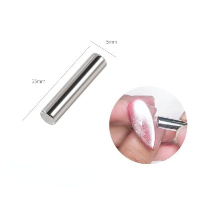 ‘；【。- 1Pcs Cylindrical Magnet For Cat Eye UV Gel Varnish With Nails Art Decoration 2022 Fashion Nail Magnet Tools For Manicure Design