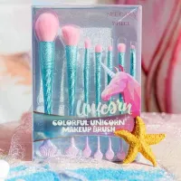 ? nee cara colorful unicorn makeup brush 7 Pieces - N665 เซ็ตแปรงแต่งหน้ายูนิคอร์น 7 ชิ้น จากแบรนด์ nee cara [ราคาถูกที่สุด ลดราคา30%]