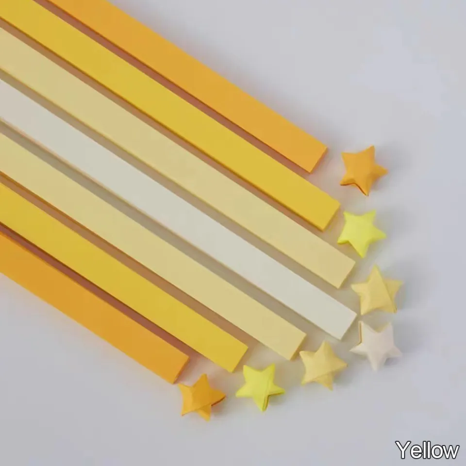 540 Gradient Color Origami Stars Paper Strips Double Sided Lucky Star  Origami Decoration Folding Paper For Kids Arts Crafting