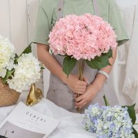 【LZ】❣¤☜  Alta qualidade artificial flores de seda falso hortênsia vaso para casa mobiliário interior jardim ao ar livre decoração festa de casamento suprimentos