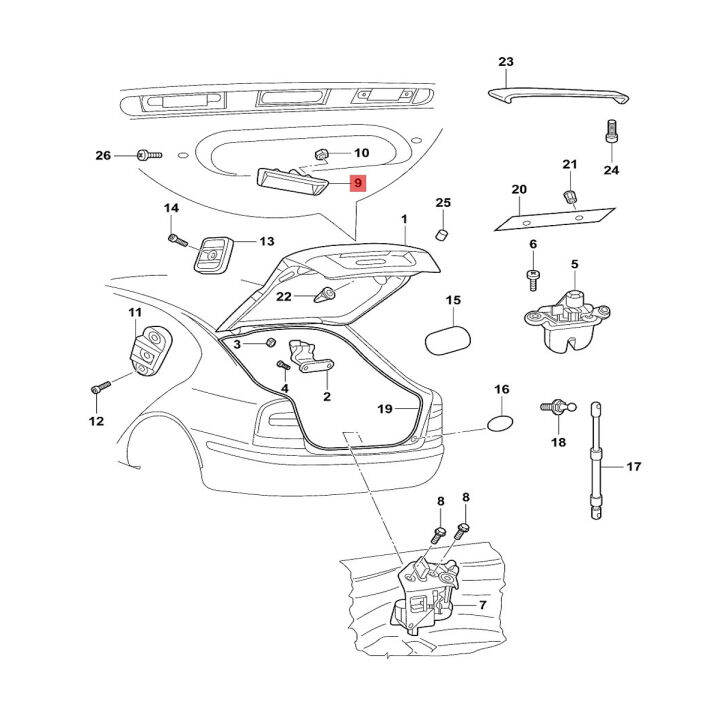 ใหม่ภายนอกด้านหลัง-tailgate-ประตูปุ่มเปิด-trunk-boot-handle-สำหรับ-octavia-2-mk2-a5-2007-2013-1z0827574c-อุปกรณ์เสริม