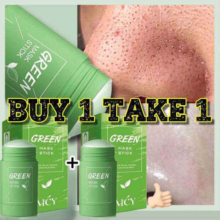 『BUY 1 TAKE 1』MCY Green Tea Mask remove blackheads Acne Cleansing