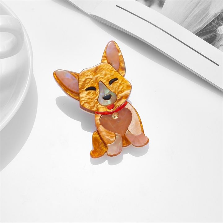 acrylic-cute-dog-brooches-for-women-men-wear-hat-glasses-sitting-small-pet-animal-party-casual-brooch-pin-gifts-high-quality