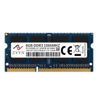 ZVVN 8GB DDR3 1066MHz PC3-8500S 3S8L10C7ZV01 2RX8 204Pin CL7 SODIMM RAM Laptop Memory Blue